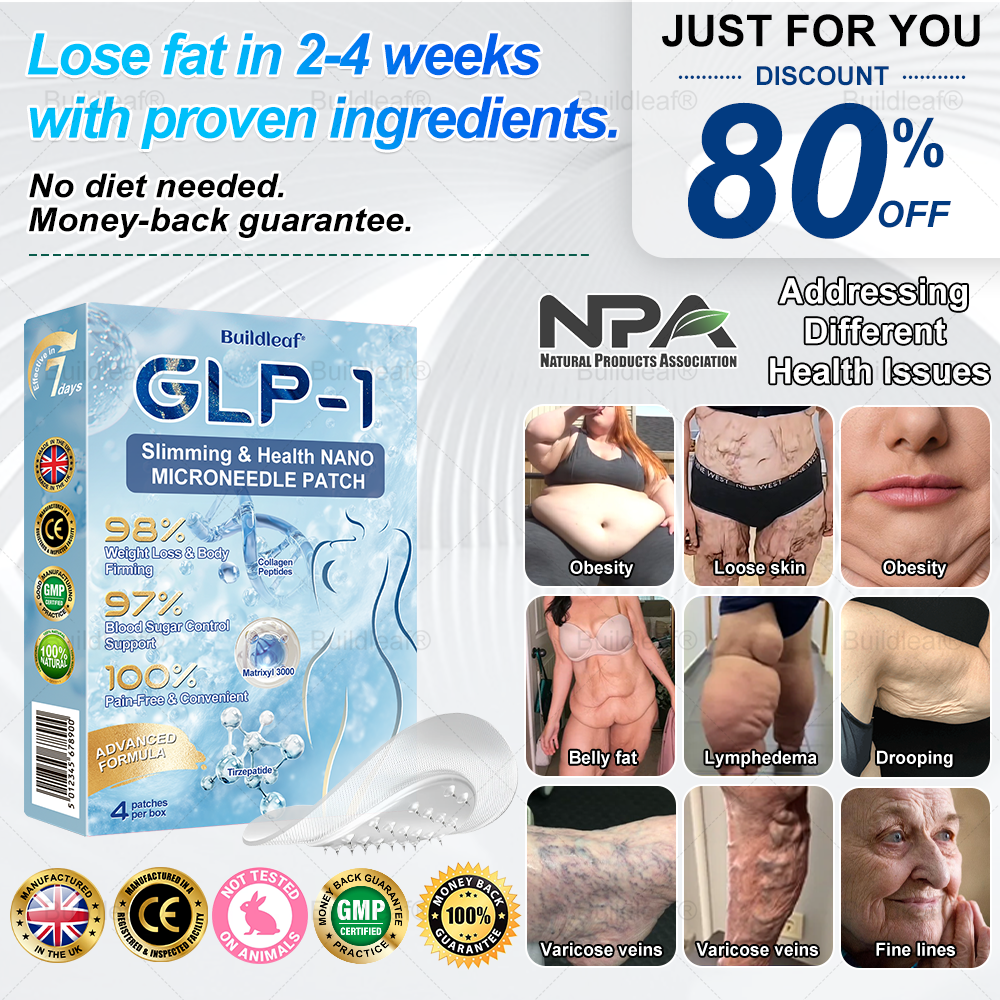 [Last Day Promotion 60% OFF] 💎Buildleaf® Tirzepatide Slimming & Health Nano Microneedle Patch 🇺🇸👩‍⚕️(Zero Pain, 24/7 Release | Lose 20lbs FAST | 90%Sugar DropI) (Copy)