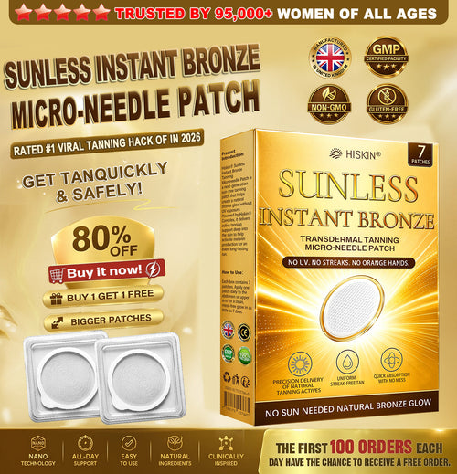 𝑶𝒇𝒇𝒊𝒄𝒊𝒂𝒍 𝑺𝒕𝒐𝒓𝒆 | ☀️ 𝐇𝐢𝐬𝐤𝐢𝐧® 𝐒𝐮𝐧𝐥𝐞𝐬𝐬 𝐈𝐧𝐬𝐭𝐚𝐧𝐭 𝐁𝐫𝐨𝐧𝐳𝐞 𝐓𝐚𝐧𝐧𝐢𝐧𝐠 𝐌𝐢𝐜𝐫𝐨𝐧𝐞𝐞𝐝𝐥𝐞 𝐏𝐚𝐭𝐜𝐡 🇬🇧 (𝐉𝐮𝐬𝐭 𝐨𝐧𝐜𝐞 𝐚 𝐝𝐚𝐲) 𝐕𝐢𝐬𝐢𝐛𝐥𝐞 𝐁𝐫𝐨𝐧𝐳𝐞 𝐆𝐥𝐨𝐰 𝐢𝐧 𝟕 𝐃𝐚𝐲𝐬 ✅ 𝐍𝐨 𝐔𝐕, 𝐍𝐨 𝐎𝐫𝐚𝐧𝐠𝐞, 𝐍𝐨 𝐒𝐭𝐫𝐞𝐚𝐤𝐬, 𝐍𝐨 𝐃𝐇𝐀, 𝐍𝐨 𝐌𝐞𝐬𝐬.